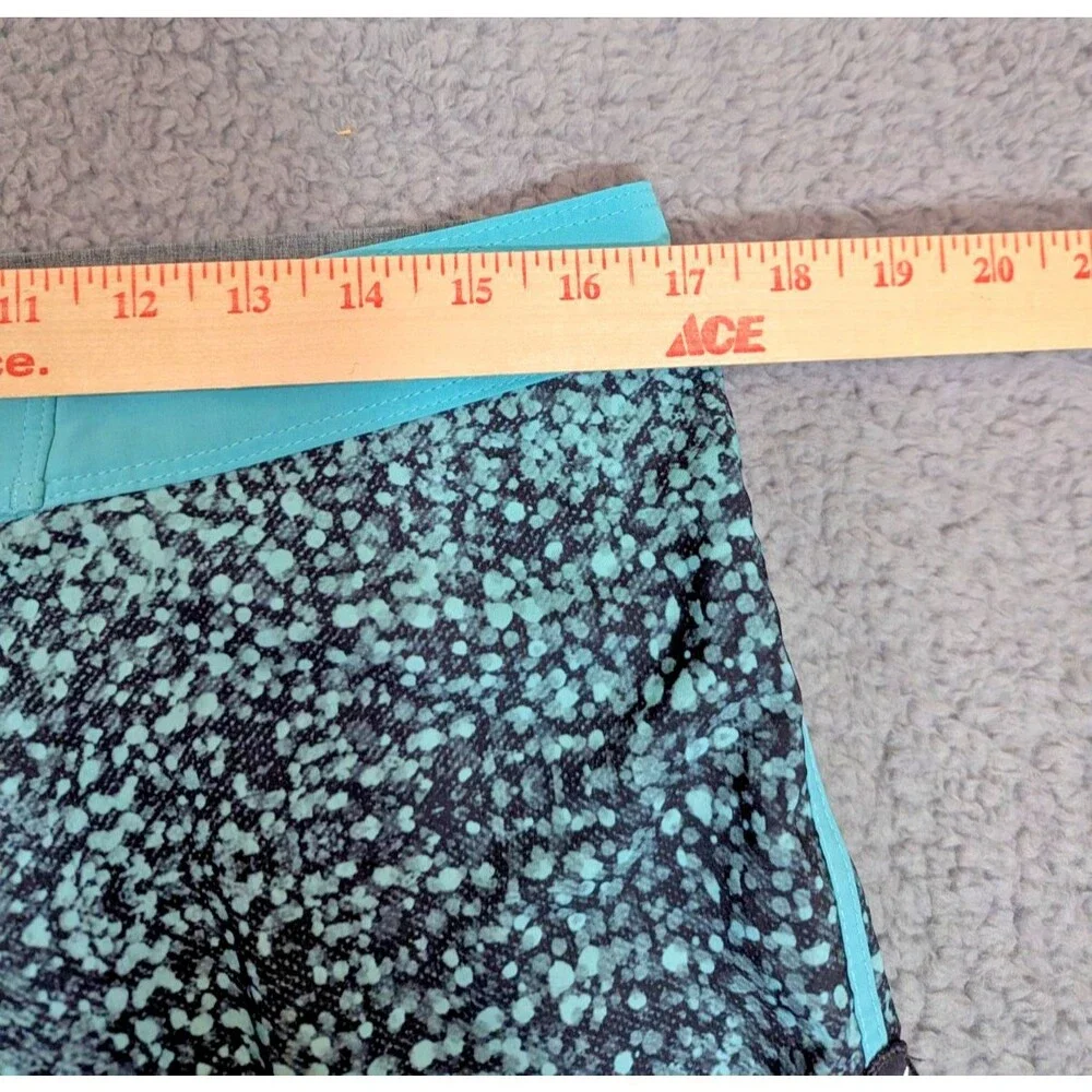 Hurley Phantom Board Shorts Mens 32 Blue Teal Surf Swim Stretch Quick Dry